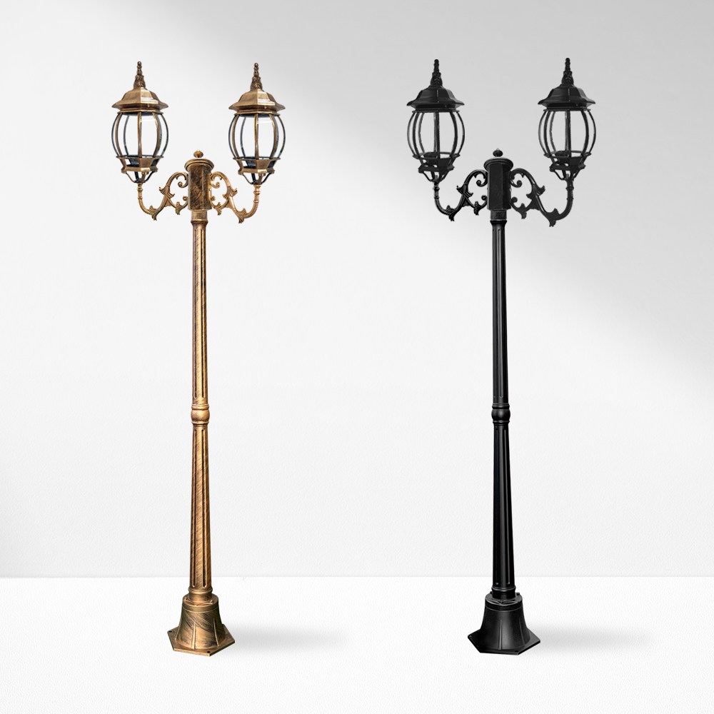 나눔조명 엔틱 전기 가로등 야외 잔디등 보안등 외등 조명등 옥외 전등 팔각 꽃가지2등 183,900원