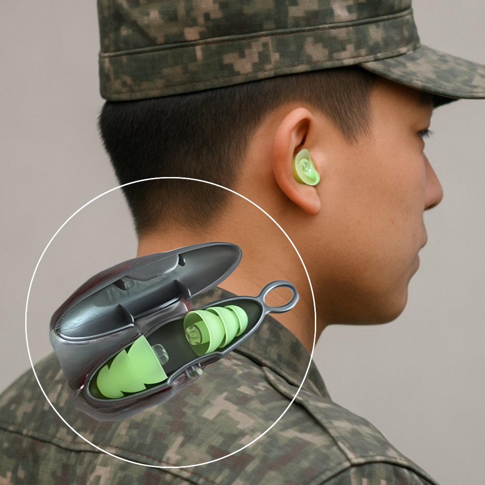 택솔저 군용 귀마개 군인 사격용 이어플러그 소음방지, 2개입, 1개 9,400원