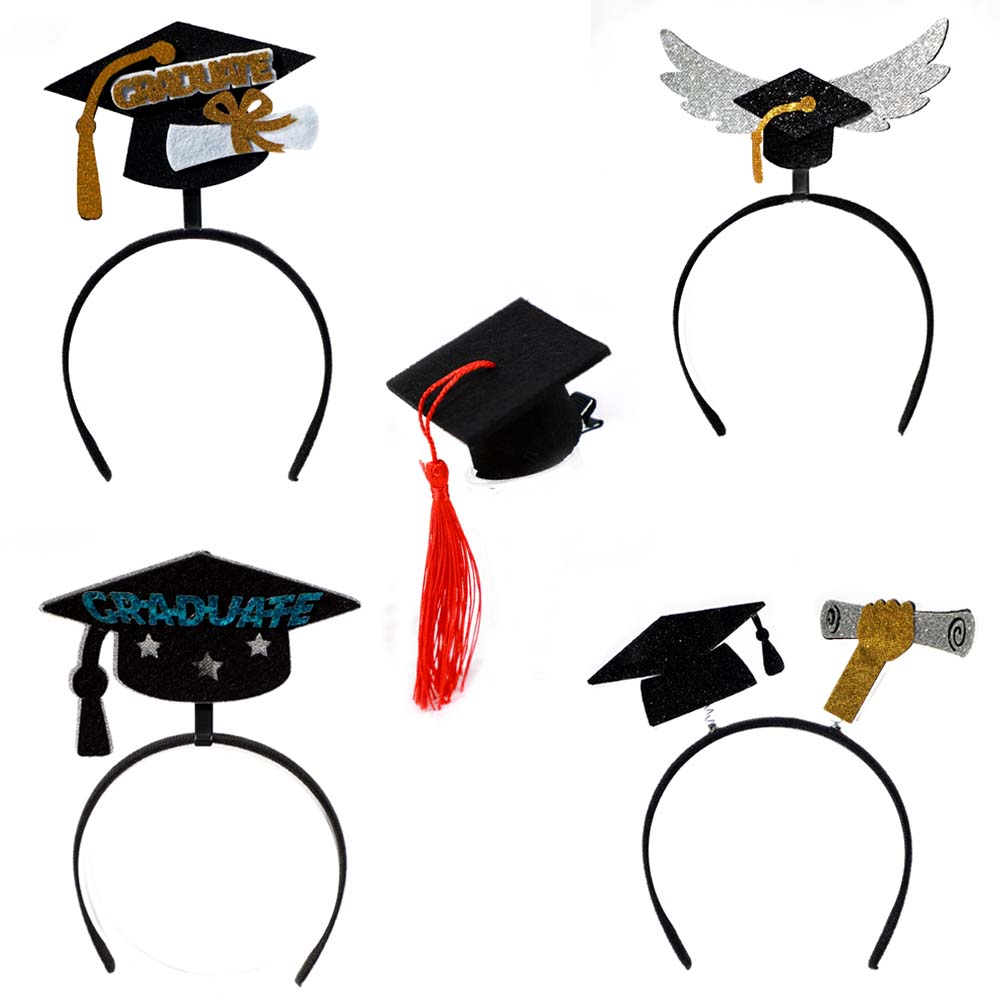 학사모머리띠 졸업머리띠 미니학사모 집게핀 학사모머리핀, 학사모머리띠(A01) 2,600원