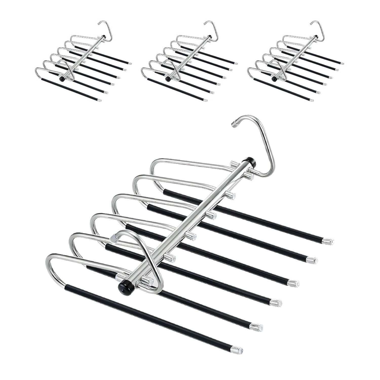 한봄누리 공간 절약 다용도 바지걸이 올스텐 행거 6단 30,360원