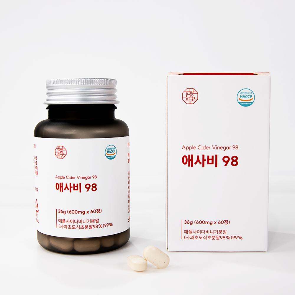 함량의꿈 카보산 애사비 애플 사이다 비니거 98% 알약 정 40,500원