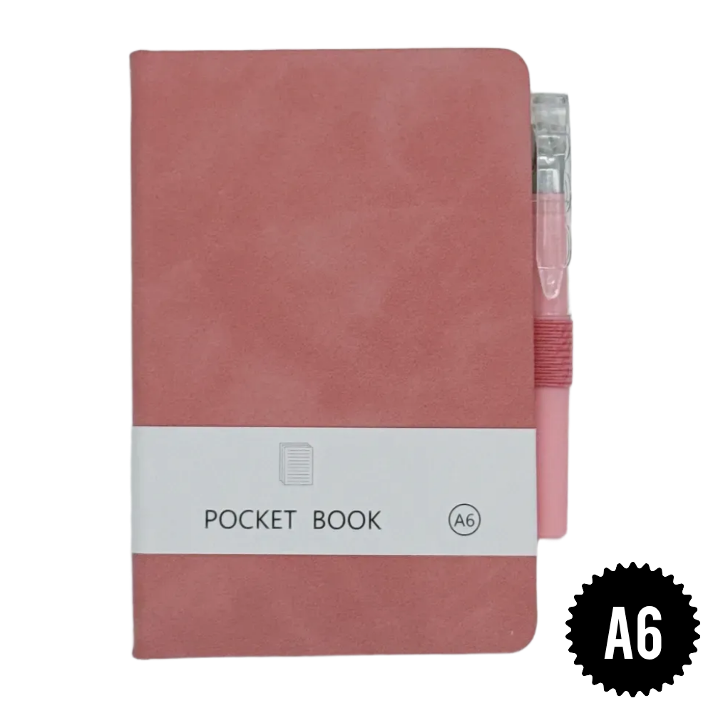 [수첩 볼펜 세트] 자파믹스 A6 휴대용 미니 수첩 업무 노트 다이어리, 코랄핑크 8,400원