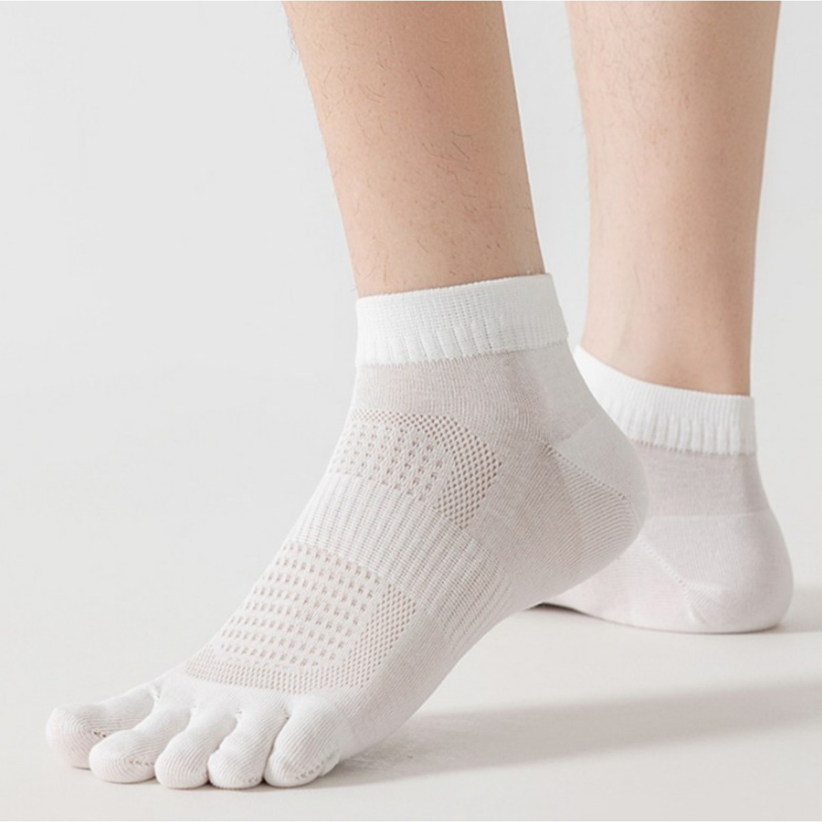 라나즈초이스 남성 순면 고급 얇은 메쉬 통기성 항균 탈취 발가락 양말 5켤레 14,900원