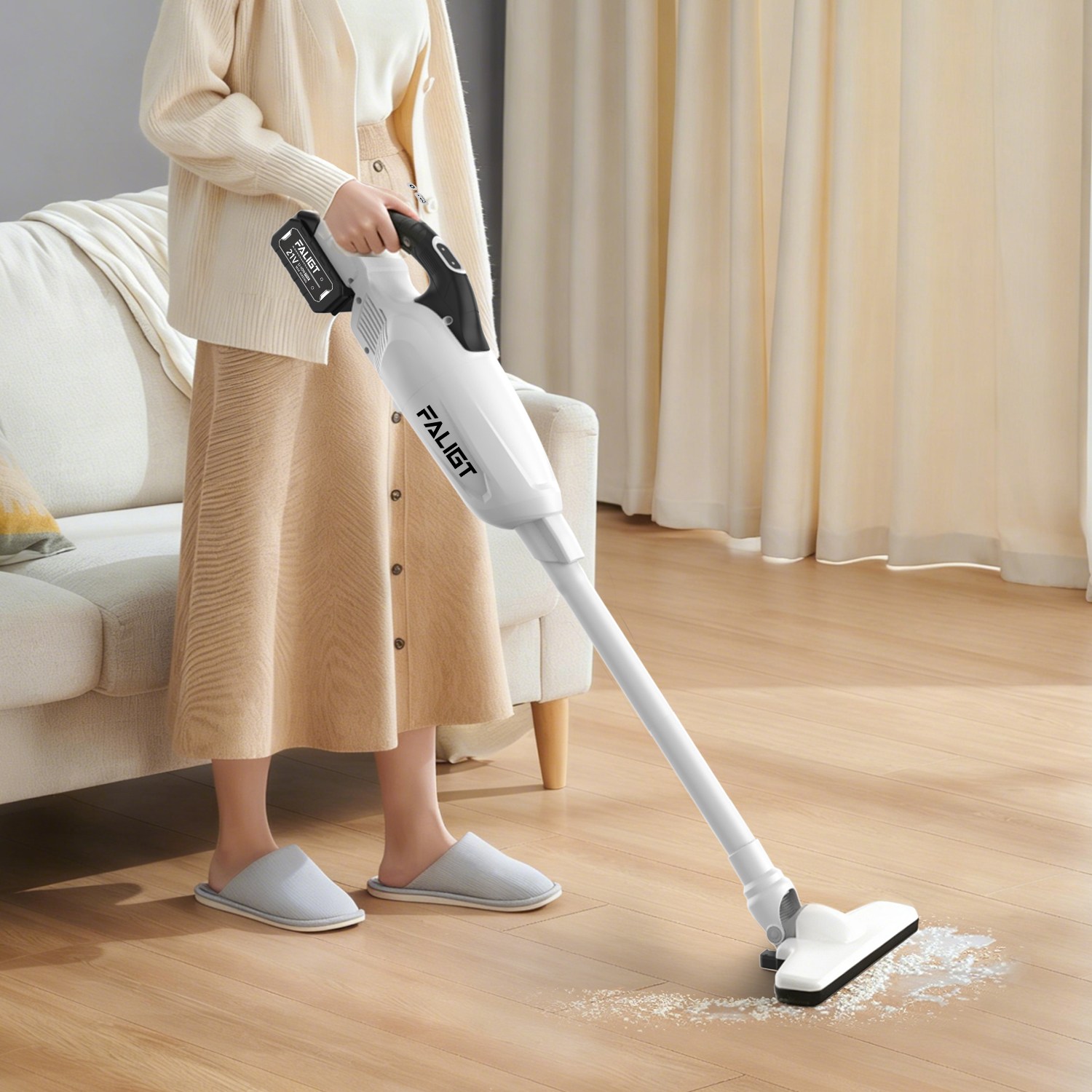 최신형 FALIGT 무선 스틱 청소기 BLDC 흡입력 좋은 진공청소기 + 다양한 구성품 119,000원