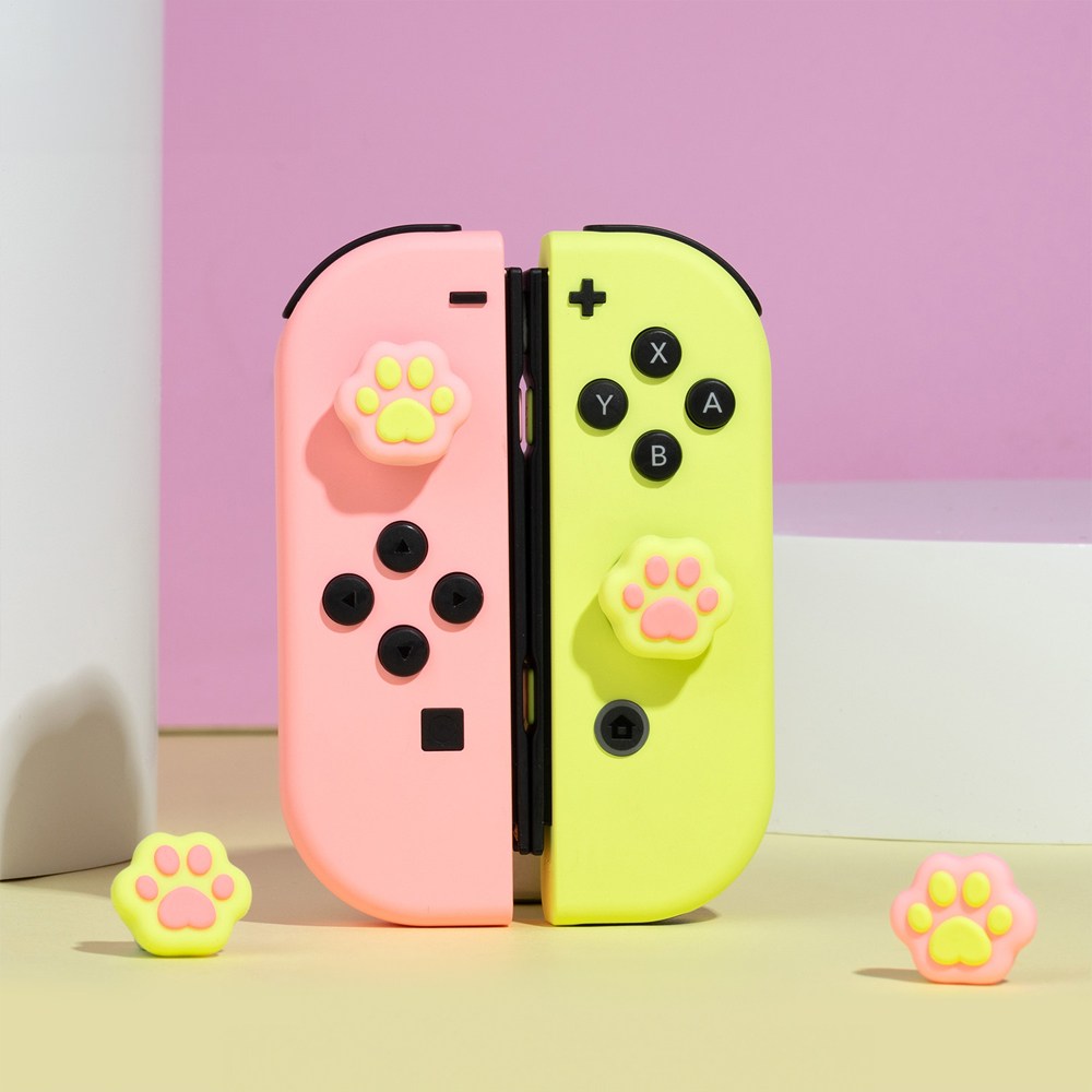 긱쉐어 닌텐도 스위치 라이트 조이콘 고양이 발바닥 왕발 코튼 스틱 버튼 커버 키 캡 5,700원