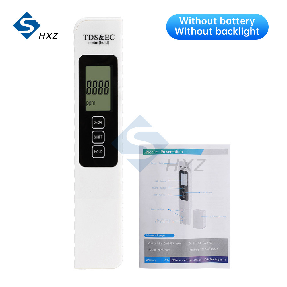 토양 테스터 TDS/EC/TEMP 계량기 LCD 백라이트 테스트 , 미끄럼 방지 수질 수족관 감지 테스터, 0to9990ppm PH 9,500원