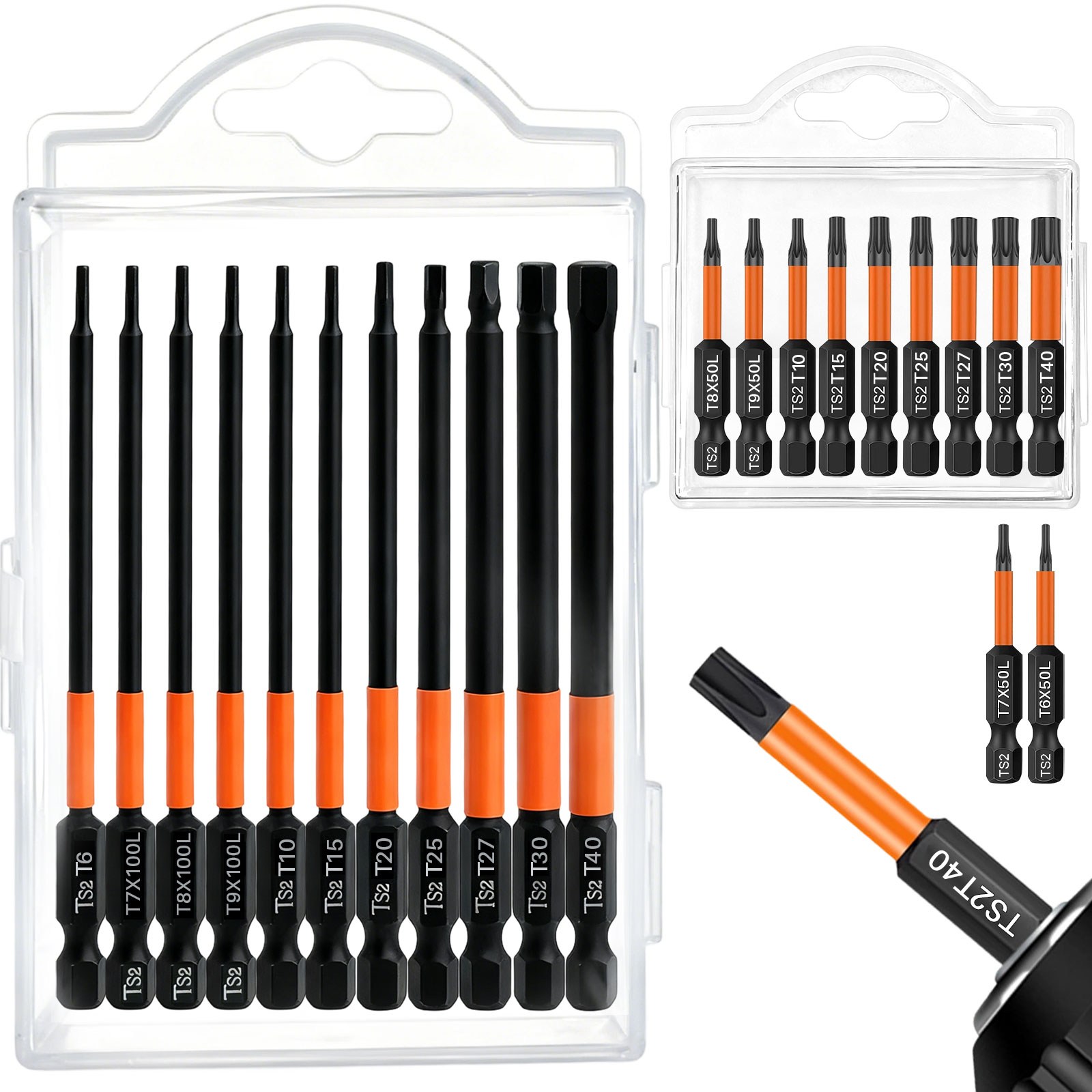 ADNEWX 22종 전동드라이버 전기드릴 별비트세트 50mm+100mm, 1세트 30,000원