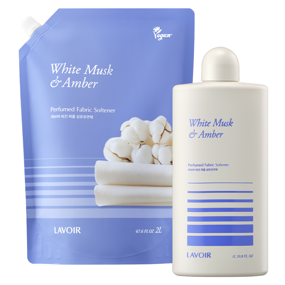 라브아 고농축 퍼퓸드 섬유유연제 화이트머스크 앤 앰버 본품 1L + 리필 2L 세트 37,500원