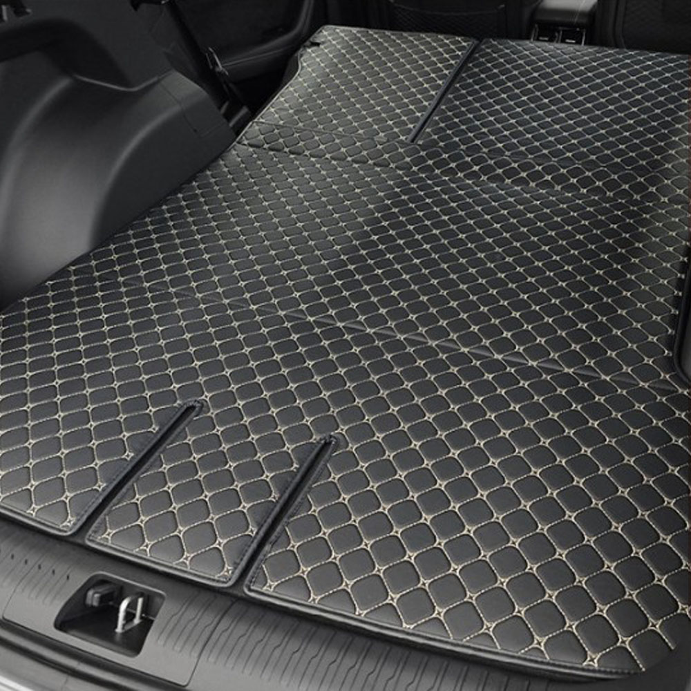 쉐리샵 르노 필랑트 2026 전용 퀄팅 트렁크매트 가죽 생활방수 차박용 일체형 선물용품, 02_블랙+베이지, 01_르노 필랑트 / 일체형 68,000원