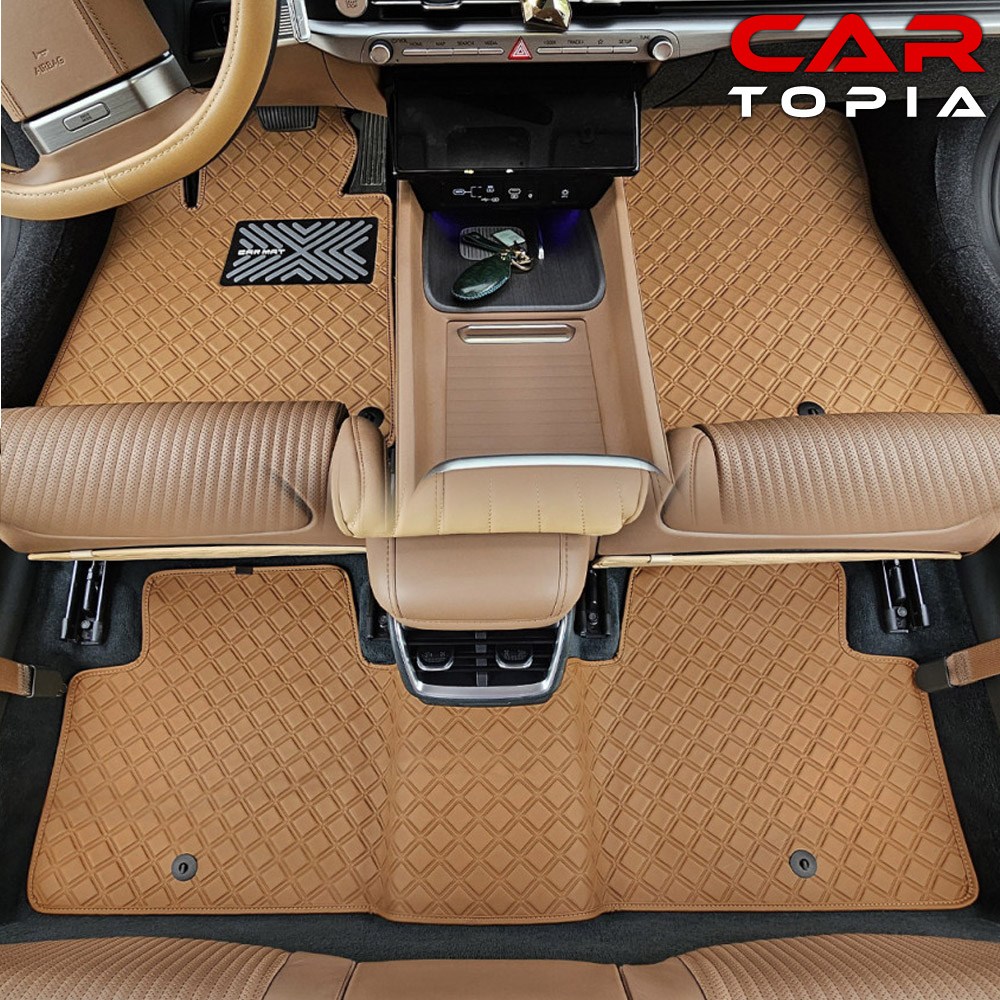 더뉴 아이오닉6 스퀘어 바닥매트 가죽 카매트 발판 페이스리프트 용품 49,800원