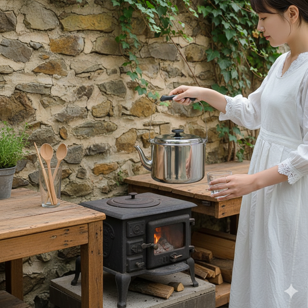 차주전자 5L 7L 대용량 인덕션 주전자 3중바닥 들통형 물끓이기 스테인리스 18,000원