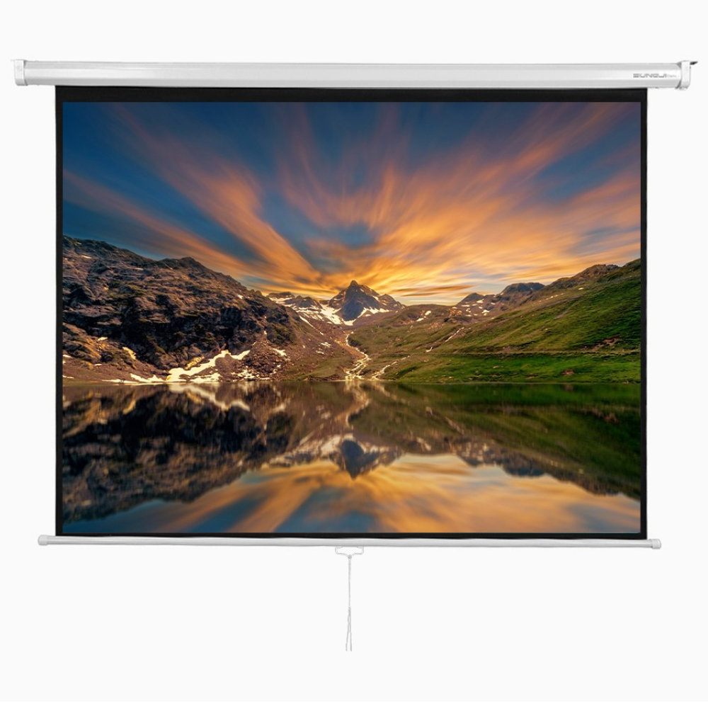 성지 빔프로젝터스크린 반자동 수동 대형 가정용 홈시네마 스크린 53,000원