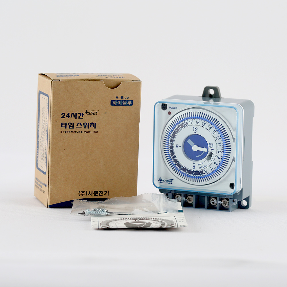 타임스위치 아날로그 타이머 SJP-R21 1로 판넬형 국산 49,800원