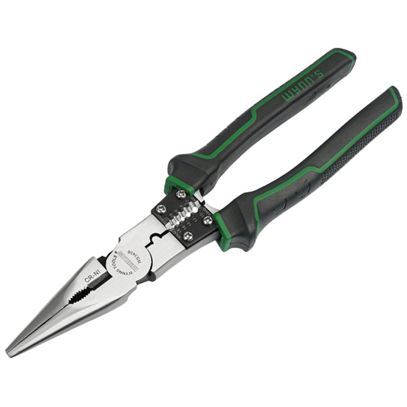 PROGEARS 멀티 만능 9인치 고강도 CR-NI 플라이어 롱로우즈 펜치 스트리퍼 압착 전선스트퍼 공구, 1개 24,980원