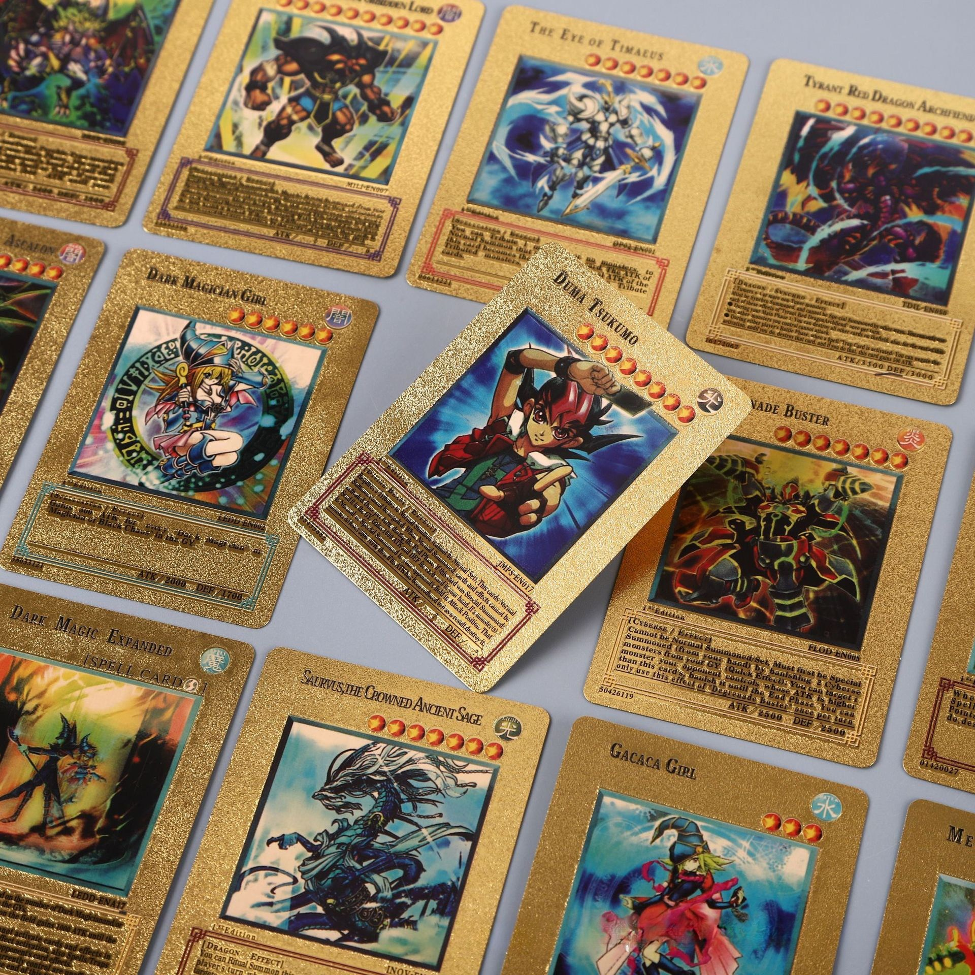 55장 유희왕 영어판 금박 카드 반짝이 카드 컬렉션 세트 카드 배틀 카드, 1개 19,980원