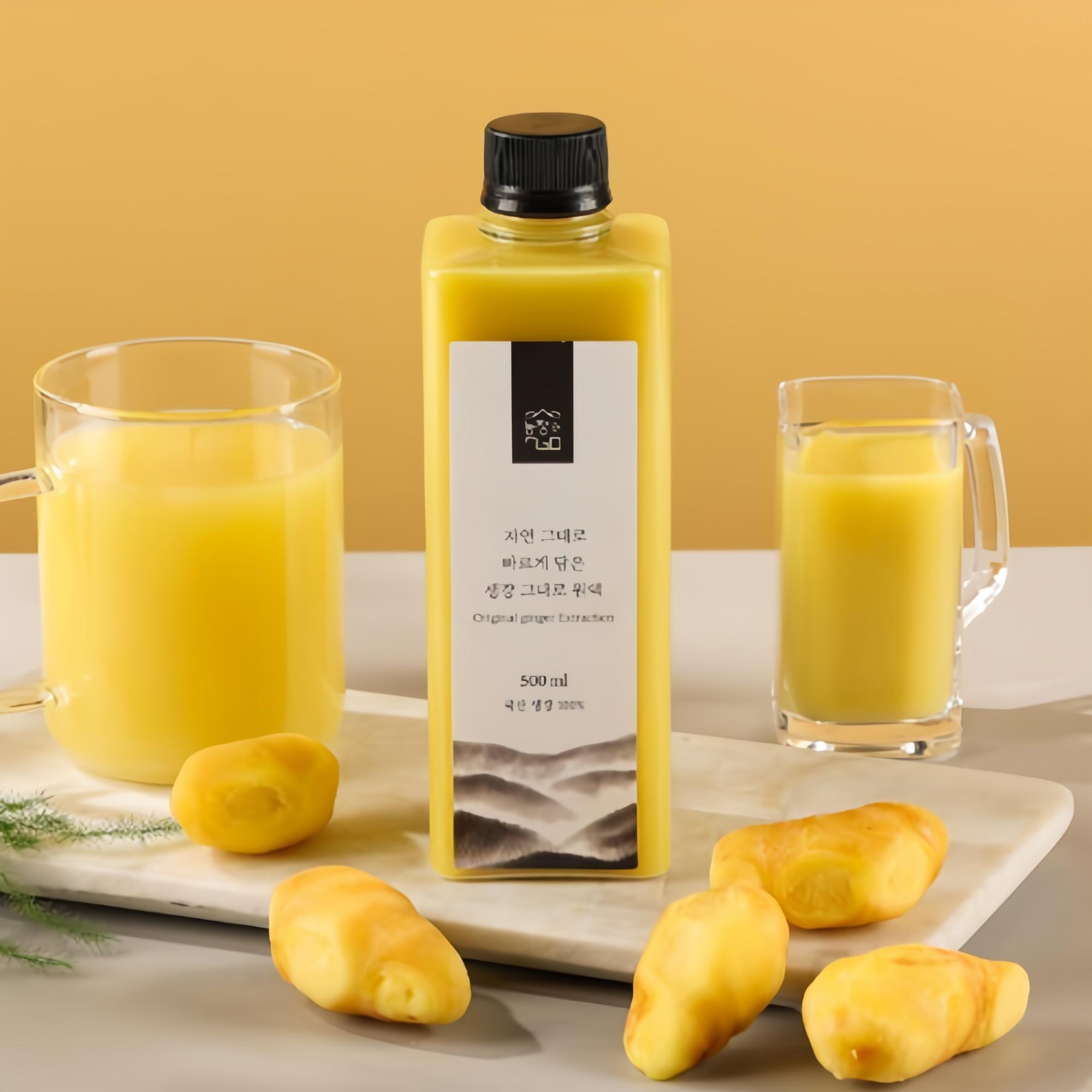 햇생강 그대로 착즙원액 무설탕 무첨가 100%생강원액 500ml 국산생강 19,570원