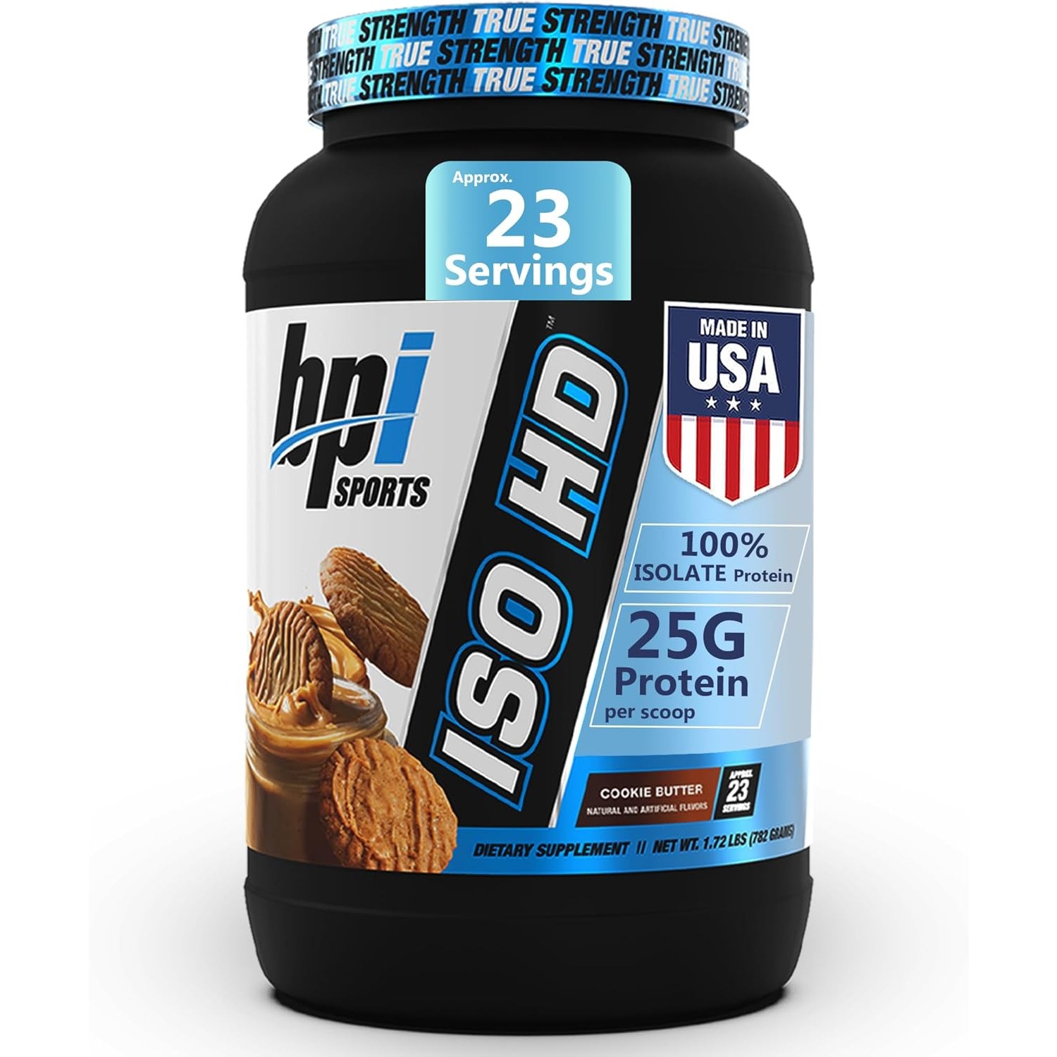 비피아이스포츠 아이소 HD 퓨어 아이솔레이트 프로틴 쿠키 버터, 1개, 782g 53,460원