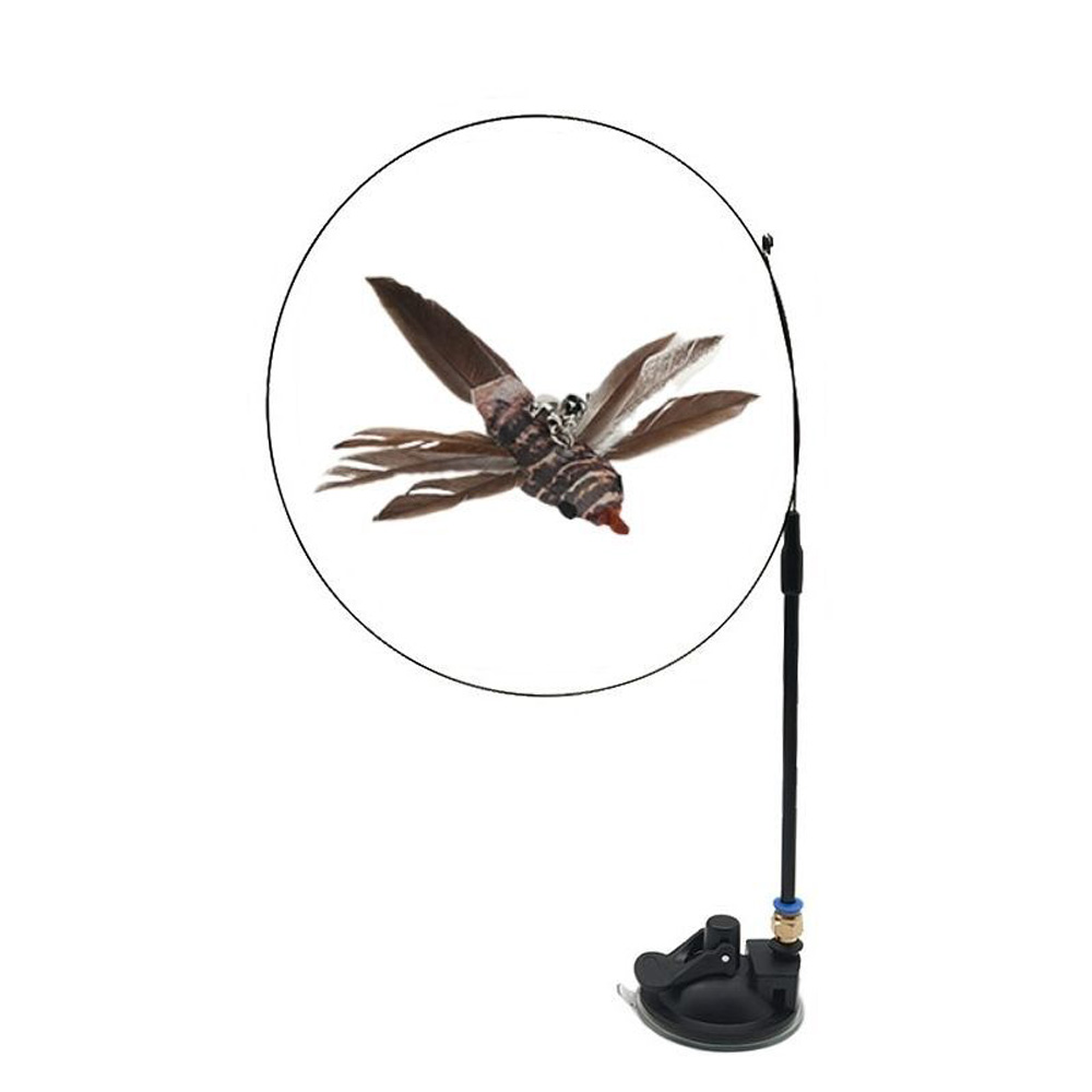 냥혼자논다 고양이장난감 혼자 노는 셀프 낚싯대 장난감, 잠자리새, 1개 8,900원