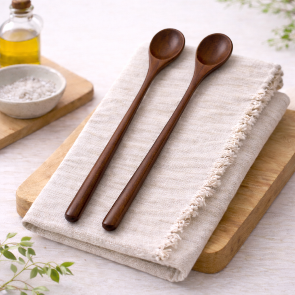 코시나보니따 고급 옻칠 감성 롱 티스푼, 2개, 단일색상 5,000원