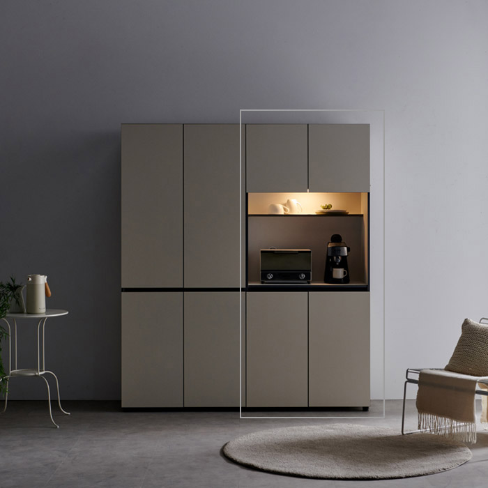 퍼스웰 로이드 LED조명 주방수납장 미니바 800 홈카페장(HA_075) 251,000원