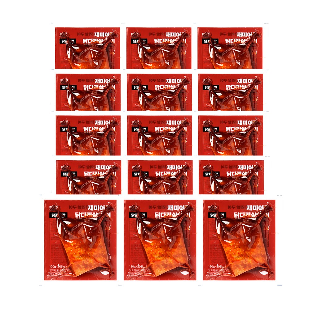 재미어트 닭다리살 구이 순살 닭다리 오븐구이 닭갈비 맛 (냉동), 120g, 15개 55,900원