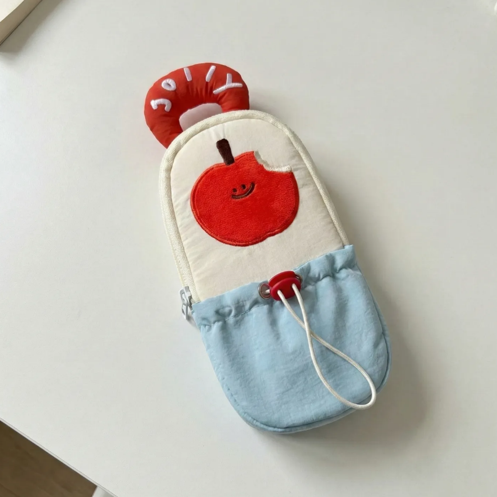 이지바이몰 대용량 손잡이 천 필통, 1개, 크림 12,700원