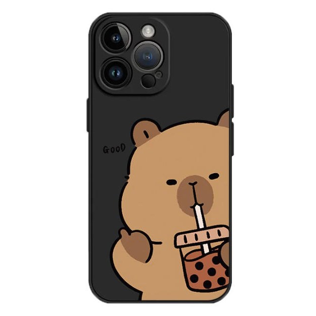 귀여운 밀크티 카피바라 아이폰 갤럭시 전기종 소프트 케이스 8,620원