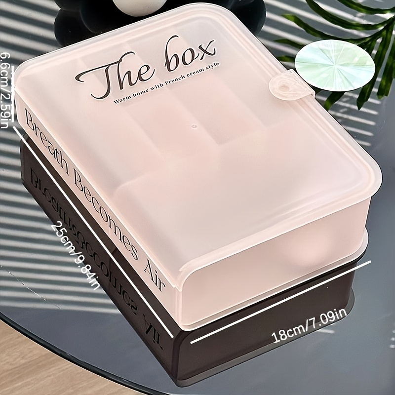 에센셜00 데이터 케이블 수납 정리함 책 모양 반투명, 1개, 핑크 6,460원