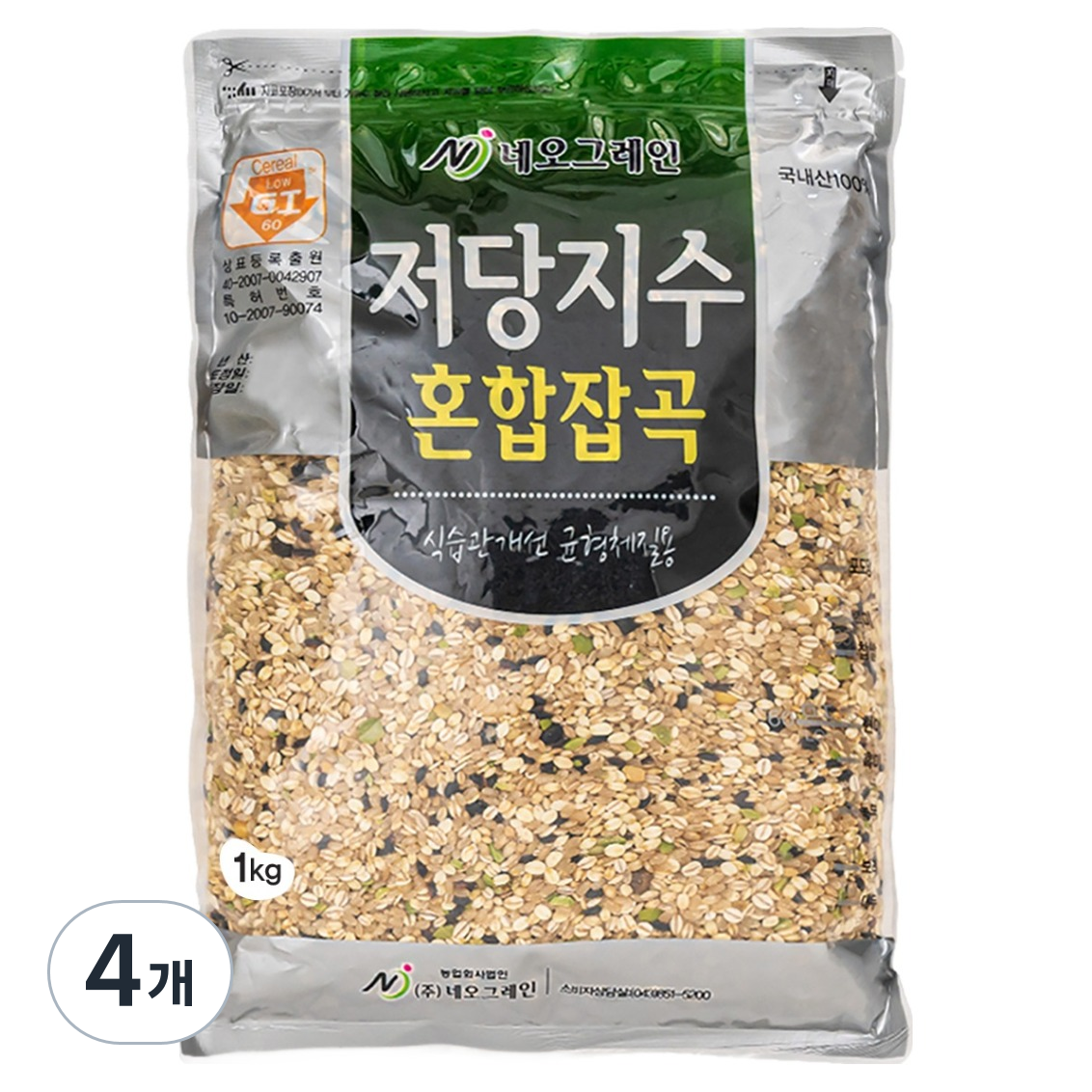네오그레인 저당지수 혼합잡곡 식습관개선 균형체질용, 1kg, 4개 43,200원