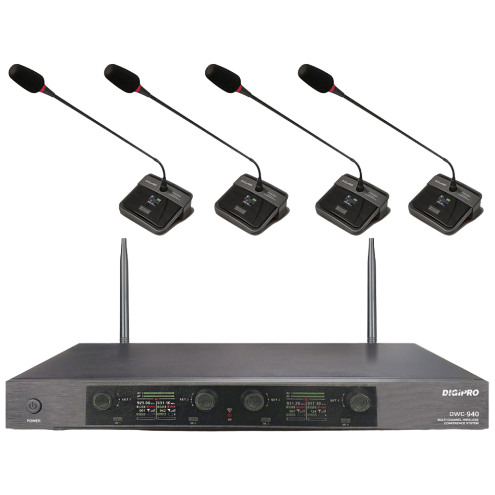 [DIGIPRO] 디지프로 DWC 940 4CH 4채널 구즈넥 무선 마이크 세트 1,500,000원