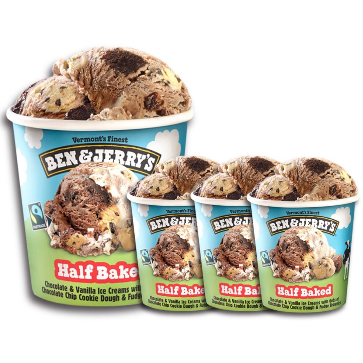 벤앤제리스 하프베이크드 아이스크림 파인트 473ml 42,650원