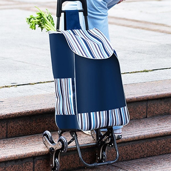 [5시건 당일출고] 2026년형 FOOI 가볍고 튼튼한 계단 오르는 쇼핑카트 스테인레스 바퀴, 네이비, 1개 22,900원