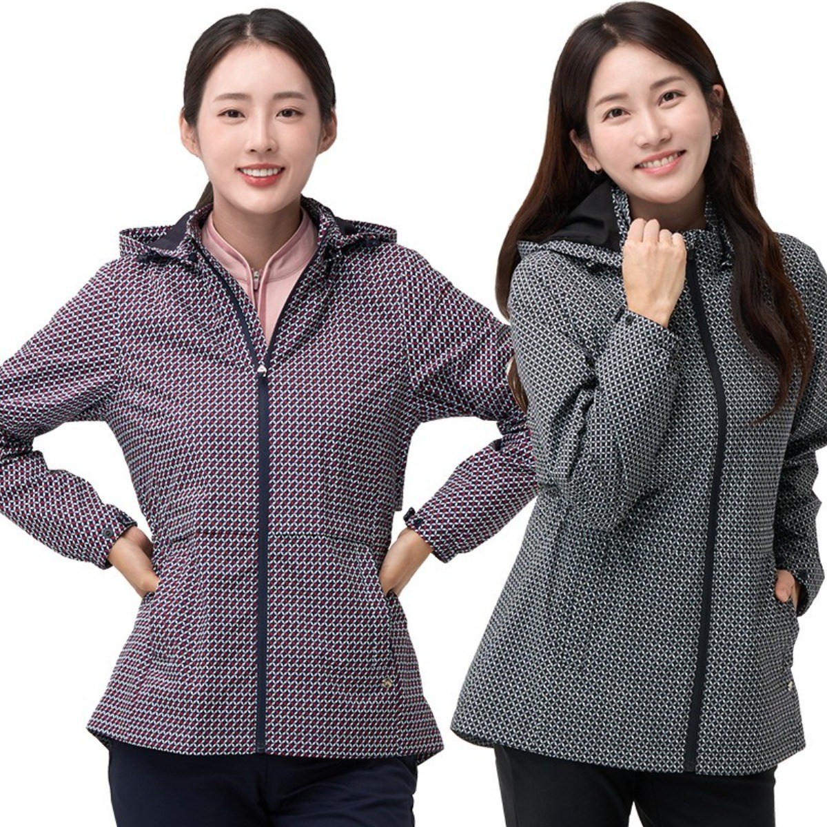 PWX Q323-2253-54 여성 프린트 2Layer 안감 자켓 아우터 89,000원