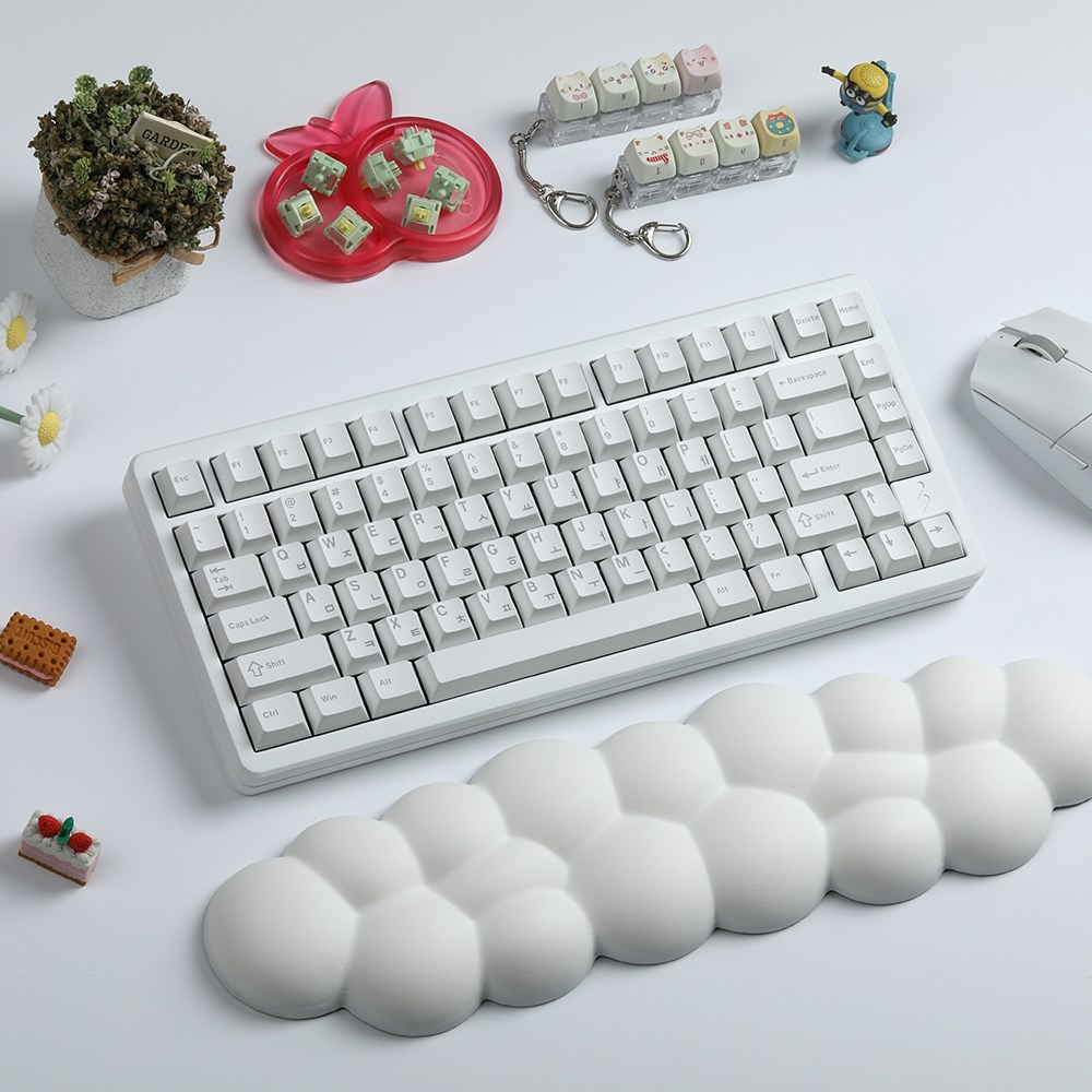 SPM 조약돌75 유무선 알루미늄 게이밍 기계식 키보드, 제조사축, 단일상품, 퓨어화이트 122,000원