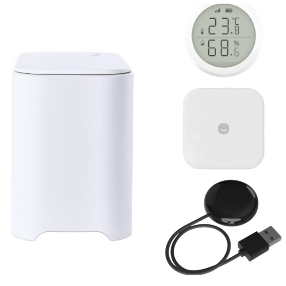 헤이홈 AI 가정용 음식물 처리기 건조 분쇄기 2L 리모컨 허브mini 온습도계 허브pro 세트 408,700원