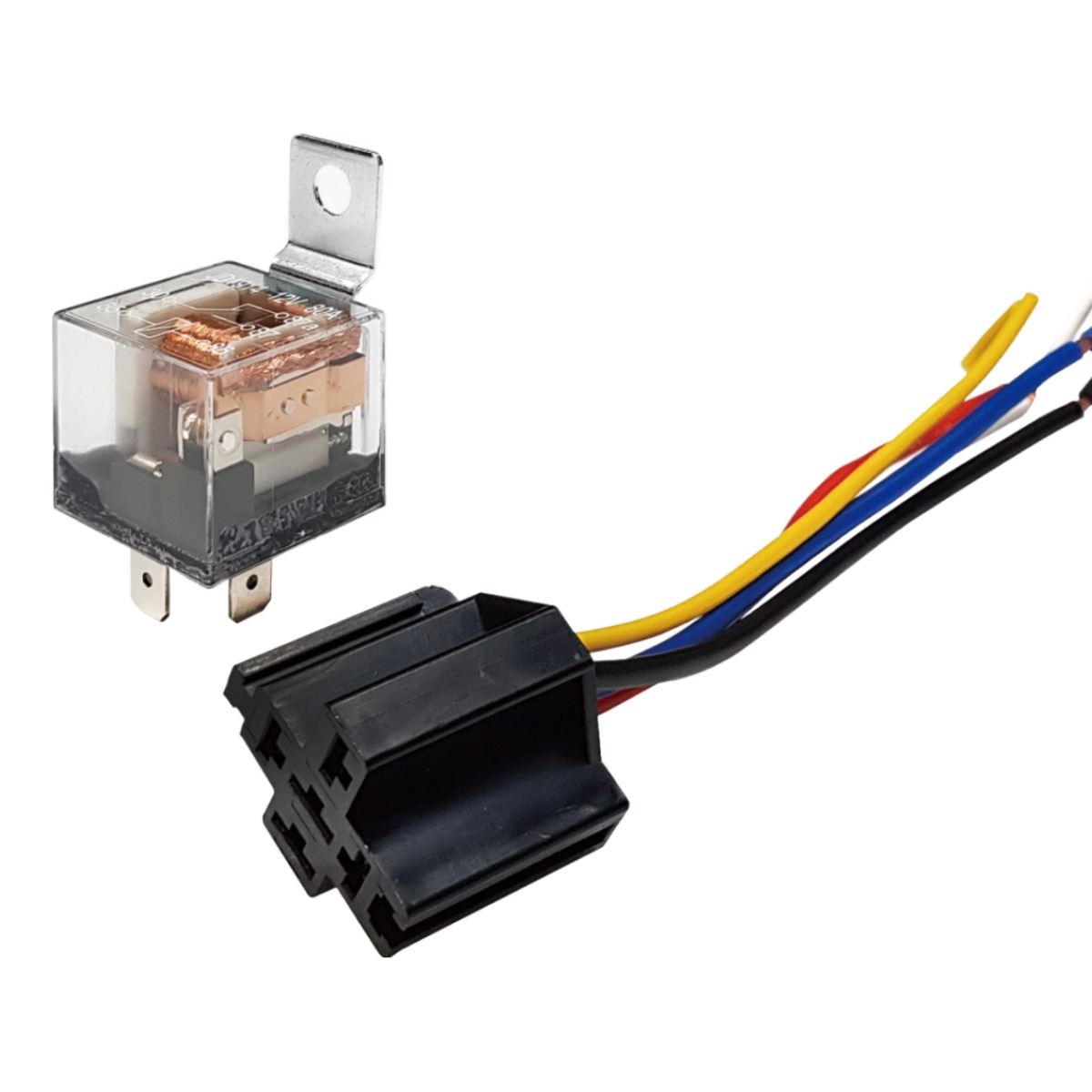 오토티엔 자동차 오토바이 12V 80A 5P릴레이 소켓포함 클락션 AL2, 1개 3,900원