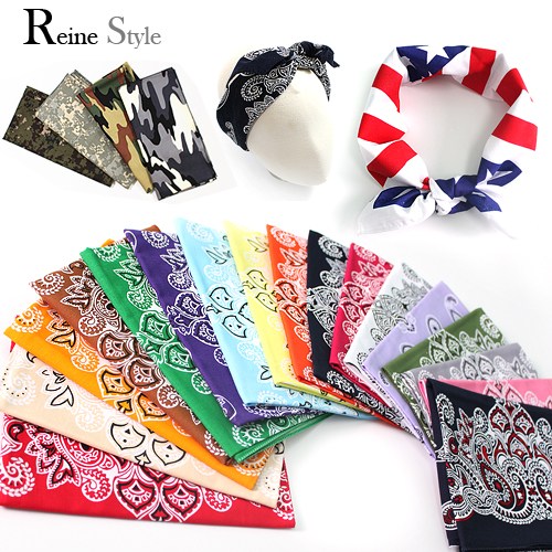 렌느 국내산 페이즐리반다나 빅사이즈 반다나스카프 등산손수건 캠핑손수건 헤어두건 5+1 3,500원