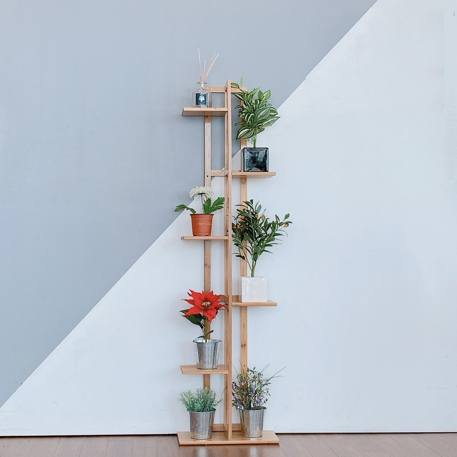 코지테일러 대나무 인테리어 화분정리대 B1, 6단, 단일색상 43,800원