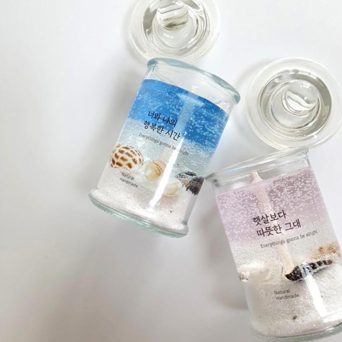 달빛마녀캔들 공효진 바다젤캔들 만들기 DIY 키트-(150ml) 2개, 화이트머스크/블루, 150ml, 2개 17,700원