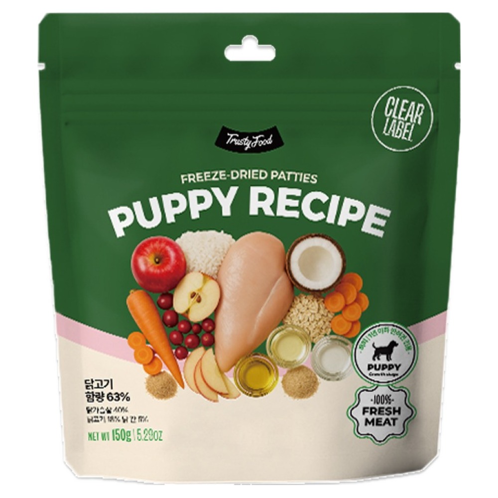 트러스티푸드 퍼피 강아지 동결건조 사료 치킨패티, 150g, 1개, 닭 34,800원