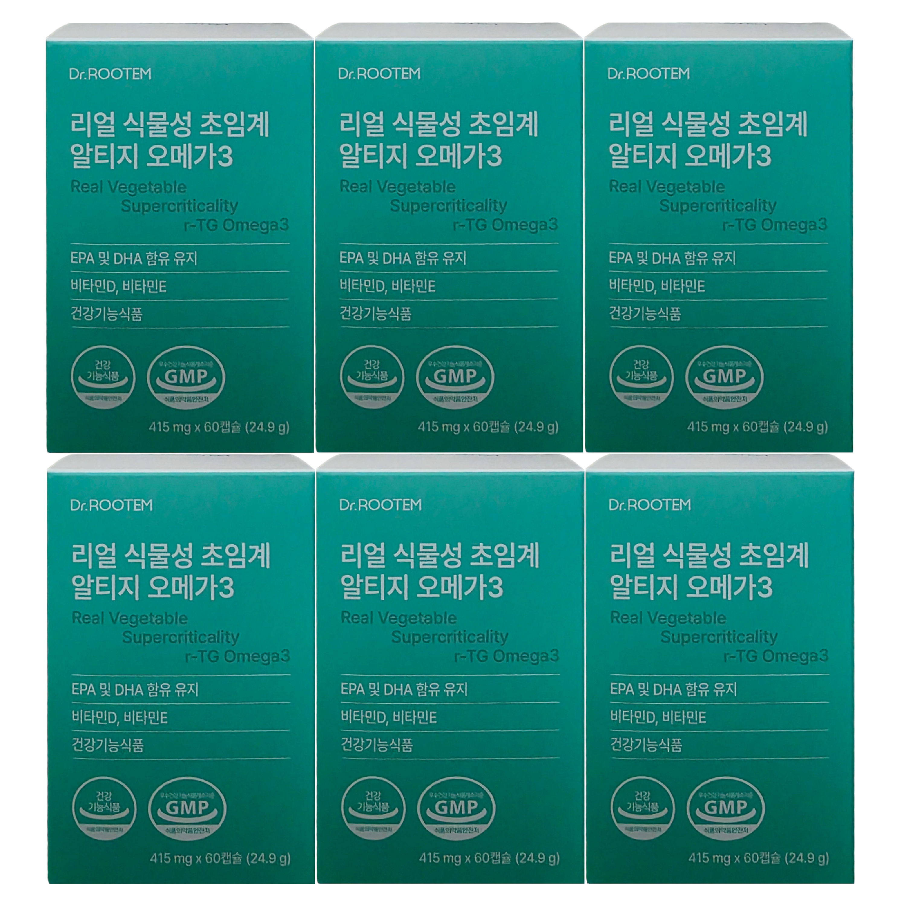 닥터루템 리얼 식물성 초임계 알티지 오메가3, 30회분, 6박스 107,720원