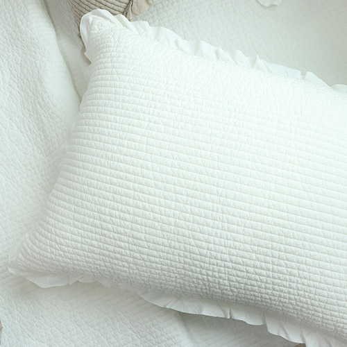 집에 프릴 피그먼트 워싱 아사 60수 순면 베개커버 16,400원