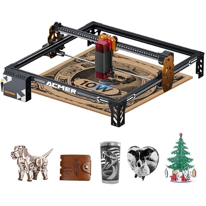 ACMER 10W 레이저 각인기 커팅기 조각기 앱연동 PC연동 P1S PRO 469,100원