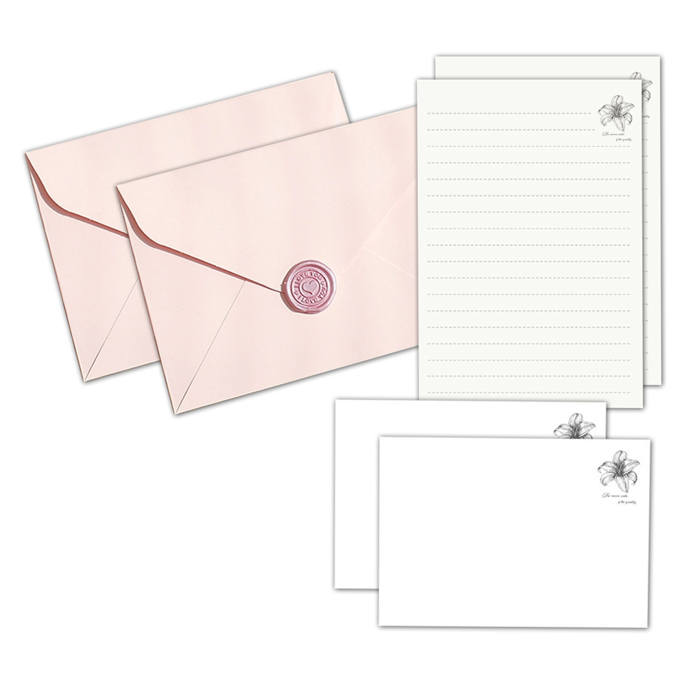 만들하비 고급 실링 스티커 편지지 카드 세트 04 대형, 핑크, 2개 8,000원