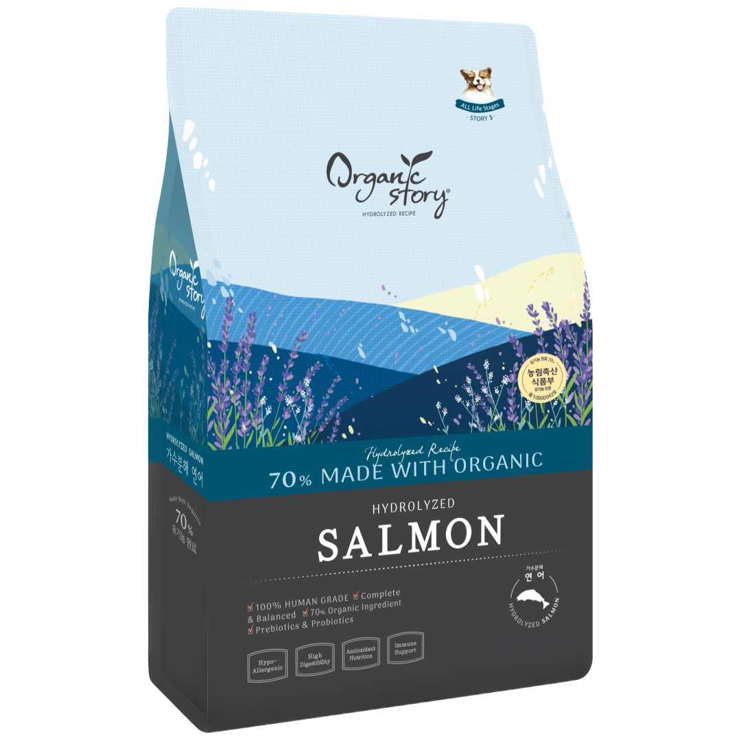 오가닉스토리 하이포알러제닉 가수분해 강아지 눈물 사료 연어, 2.4kg, 1개, 가수분해연어, 현재가 29,700원
