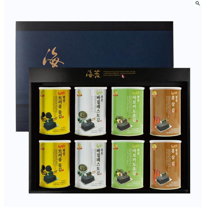 2025 추석선물세트 명품광천김8캔 캔김 선물세트 명절 재래김 돌김 선물용김추천 (고급쇼핑백포함) 47,960원