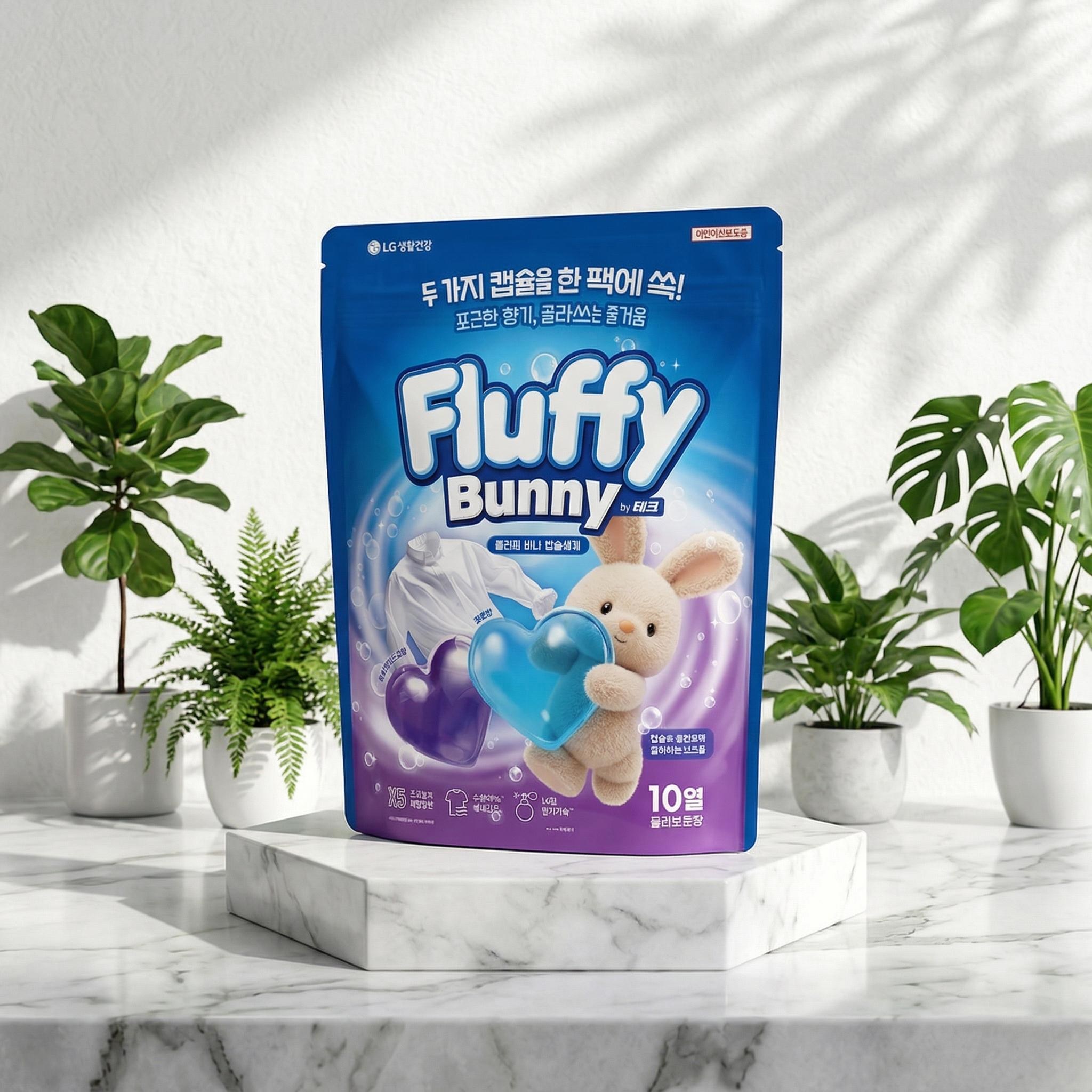 플러피버니 초고농축 실내건조 캡슐세제 코튼향&화이트머스크향 100개입(by 테크) + 캡슐케이스 증정 25,570원