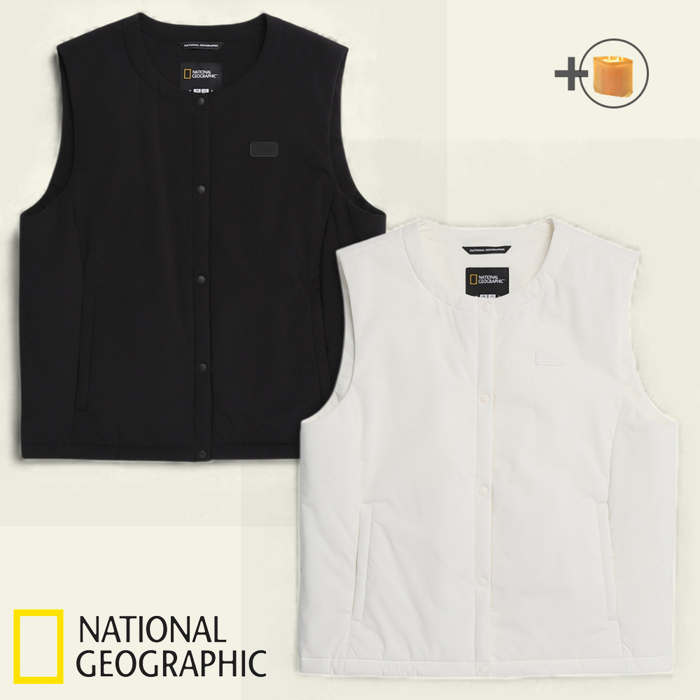 [25년도신상품] 내셔널지오그래픽 패딩 경량 조끼 여성 내셔널 레아 초경량 베스트 +PXV다용도Bag 98,800원