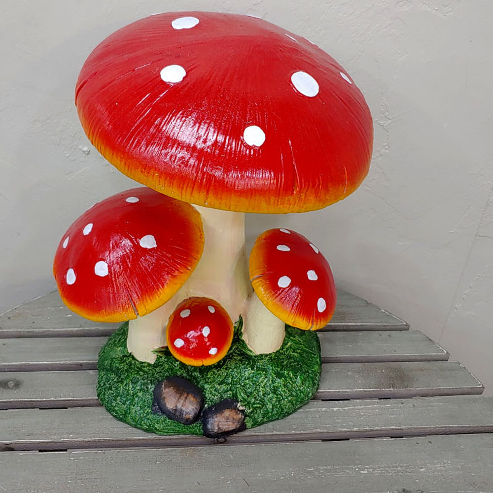대형 빨간버섯 마블 장식 조형물 정원소품 원예 인테리어 유치원 어린이집 조형물 모형가든, 레드 112,000원