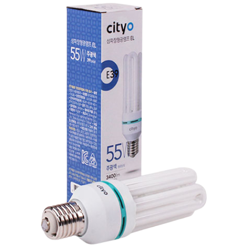 씨티 삼파장 55W E39 주광/전구, 전구색, 1개 8,700원